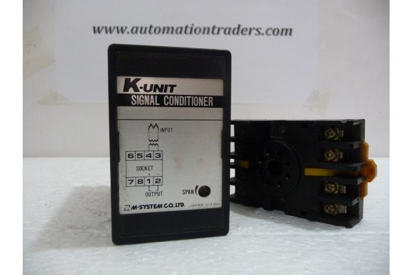 K-Unit Signal Conditioner, KPNE-55, M-System, Japan  (14 Days Warrenty on Entire Stock)